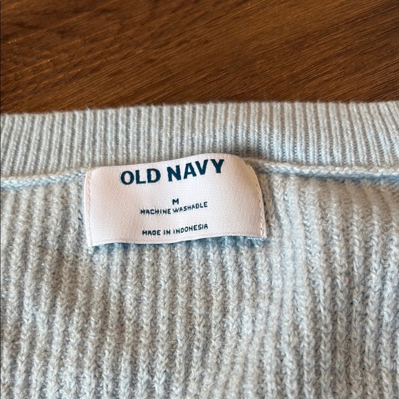 Old Navy Blue V-Neck Sweater Soft Knit - Picture 2 of 5